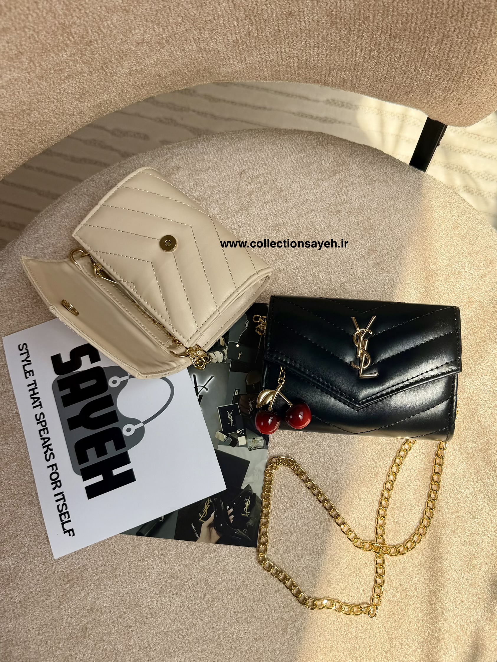 کیف دوشی دخترانه مدل ارکیده YSL